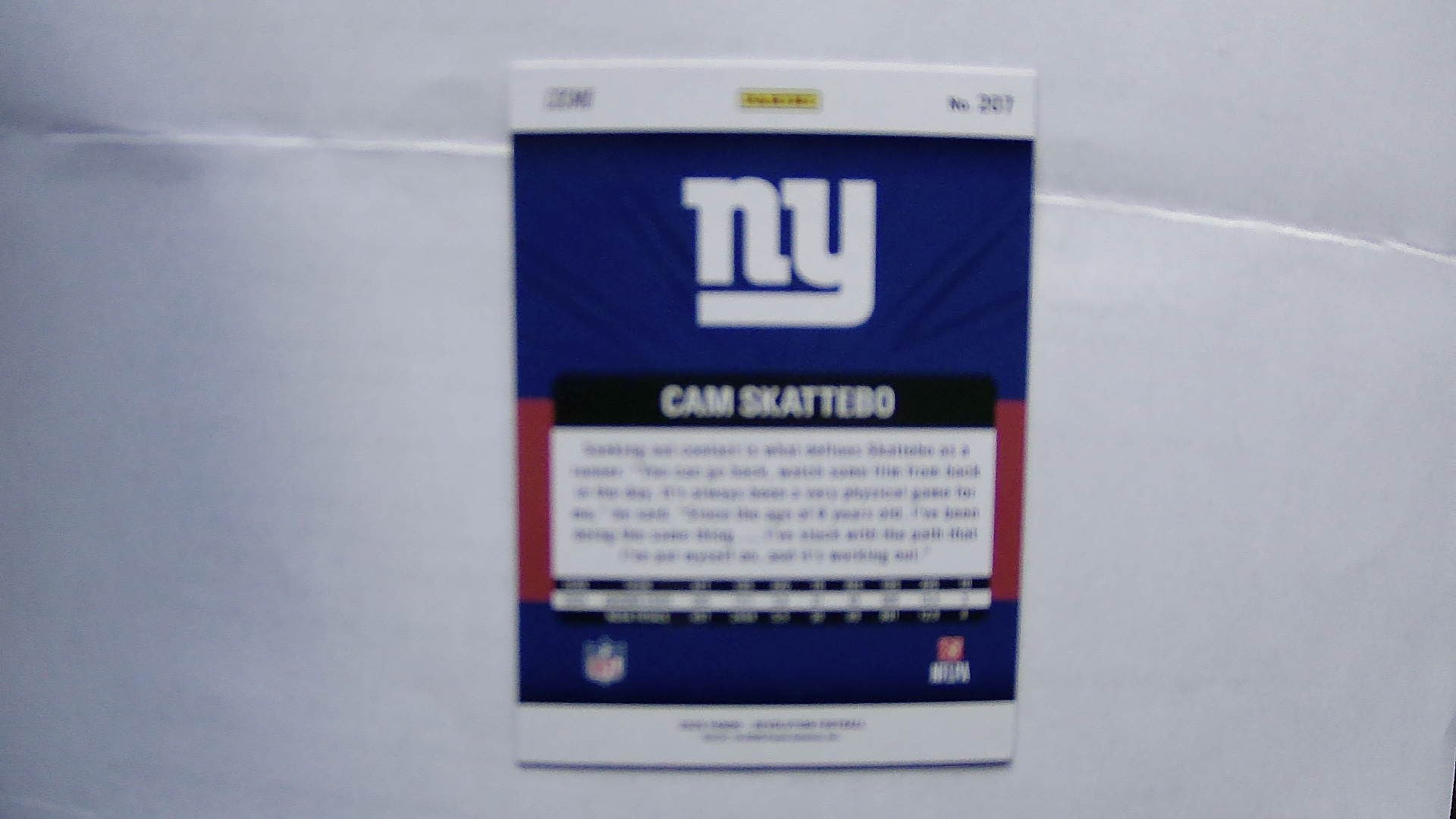 2025 Panini Revolution Cam Skattebo #207