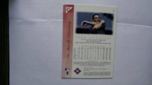 1999 Topps Gallery Juan Gonzalez #5