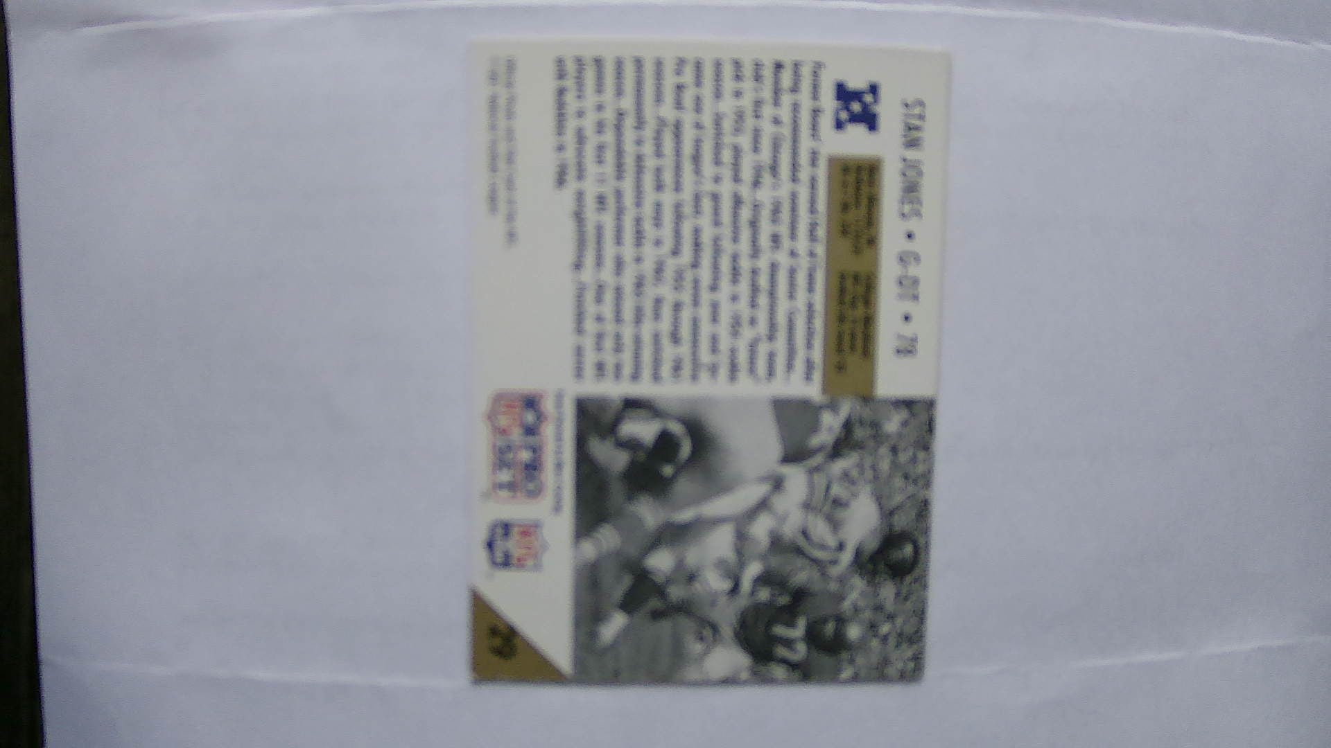 1991 Pro Set Stan Jones #29